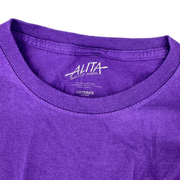 Alita Anime Purple T-Shirt Loot Crate Exclusive Women's Medium Streetwear - Picture 3 of 4